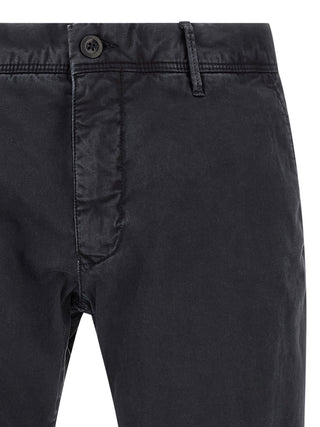 Pantalones casuales de algodón azul
