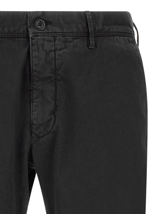 Pantalones casuales de algodón negro