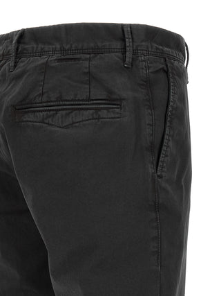 Pantalones casuales de algodón negro