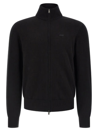 Black Cotton Cardigan