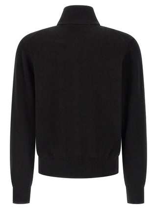 Black Cotton Cardigan
