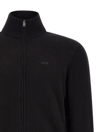 Black Cotton Cardigan