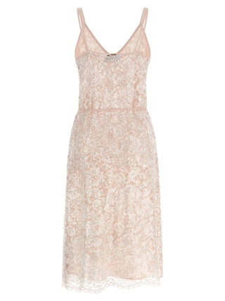 Multicolor Polyester Midi Dress