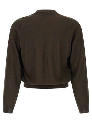 Brown Marabou Cardigan