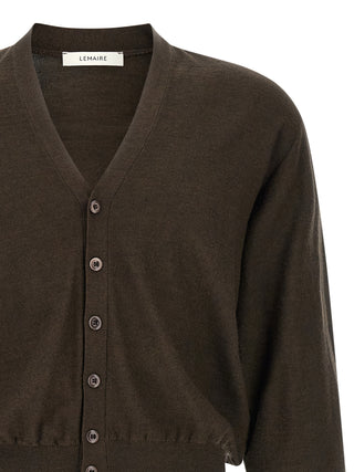 Brown Marabou Cardigan