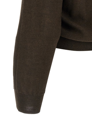 Brown Marabou Cardigan
