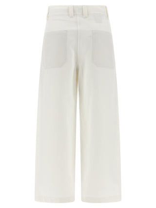White Cotton Chino Pants