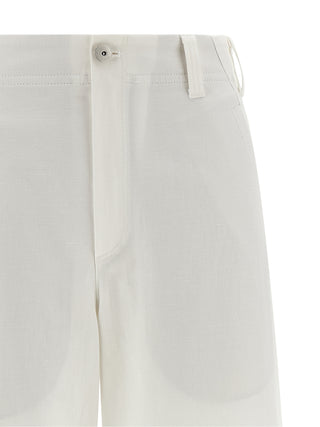 White Cotton Chino Pants