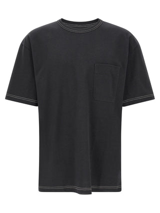 Camiseta de algodón azul