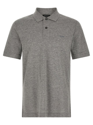 Gray Cotton Polo Shirt