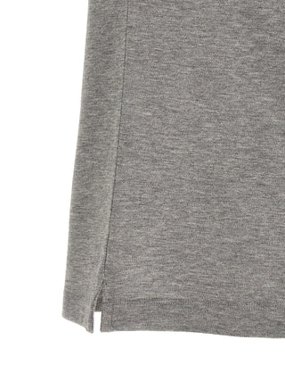 Gray Cotton Polo Shirt