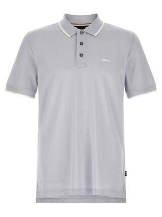 Blue Cotton Polo Shirt