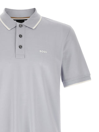 Blue Cotton Polo Shirt