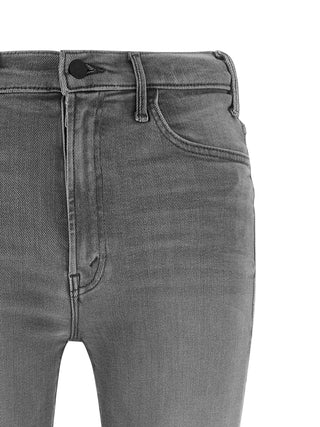 Gray Cotton Skinny Jeans