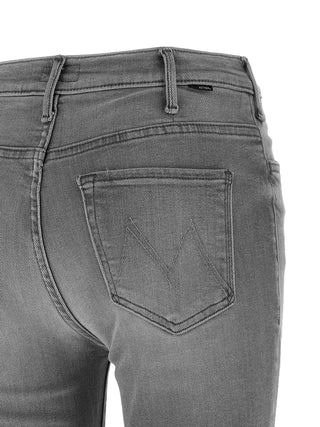 Gray Cotton Skinny Jeans