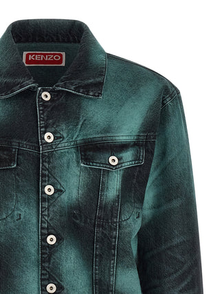 Gray Cotton Denim Jacket