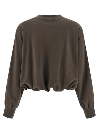 Brown Cotton Sweatshirt