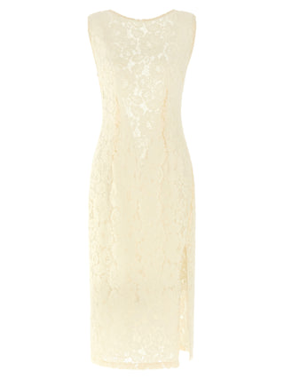 White Cotton Midi Dress