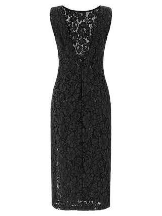 Black Cotton Midi Dress