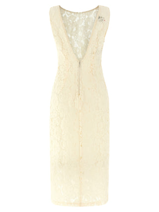 White Cotton Midi Dress
