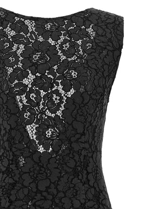 Black Cotton Midi Dress