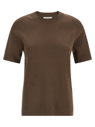 Camiseta marrón de algodón