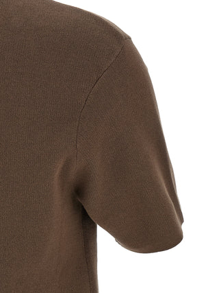 Camiseta marrón de algodón