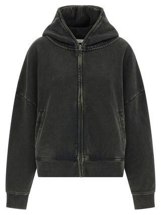 Gray Cotton Hoodie