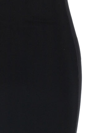 Black Viscose Midi Dress