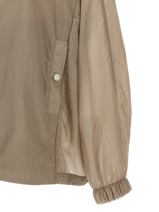 Beige Polyester Shell Jacket