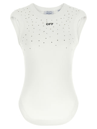 Camiseta sin mangas blanca de viscosa