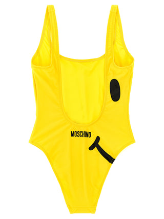 Bicolor Polyamide One-Piece Swimsuit