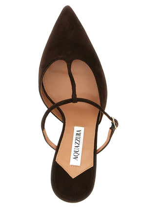 Brown Goatskin High Heel Pumps