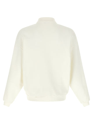 White Cotton Sweatshirt