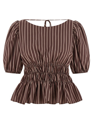Brown Viscose Pattern Shirt