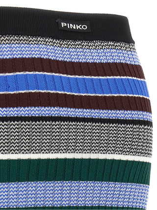 Multicolor Viscose Midi Skirt