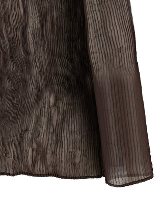 Brown Polyester Blouse