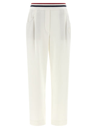 White Cotton Joggers (Workout Pants)