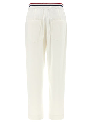 White Cotton Joggers (Workout Pants)