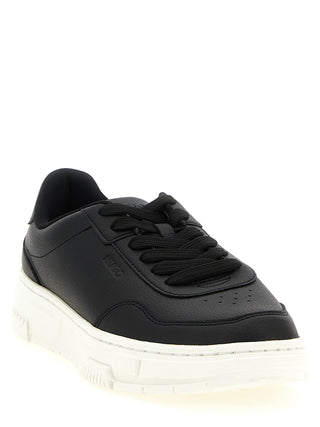 Zapatillas bajas negras de poliéster