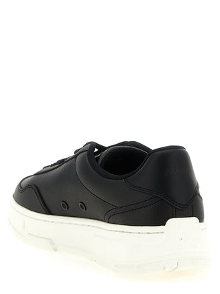 Zapatillas bajas negras de poliéster