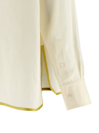 Beige Linen Blouse