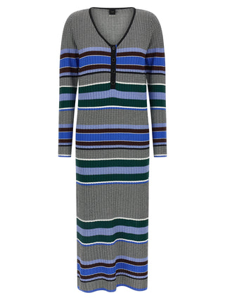 Multicolor Viscose Long Dress