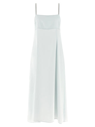 Blue Viscose Long Dress