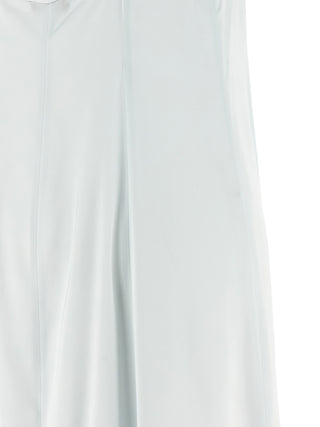 Blue Viscose Long Dress