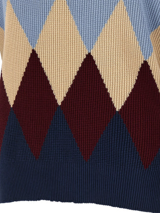 Cárdigan de algodón azul
