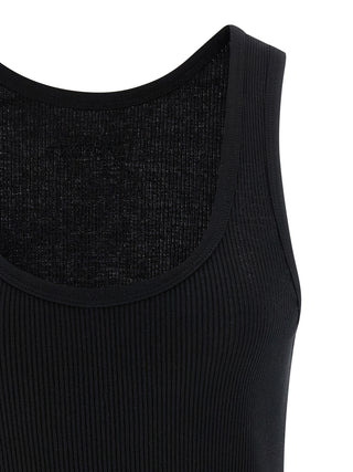 Black Cotton Tank Tops