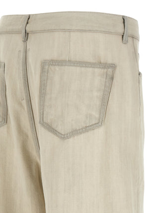 Gray Cotton Jeans Denim
