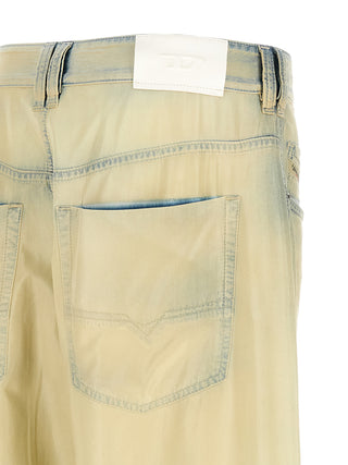 Jeans beige de lyocell denim