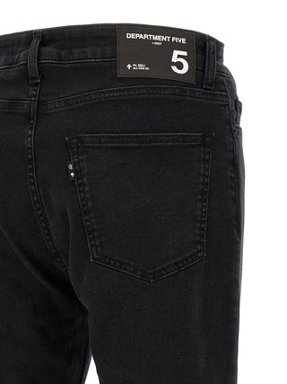 Black Cotton Cropped Jeans